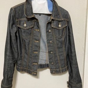 XOXO cropped Jean jacket